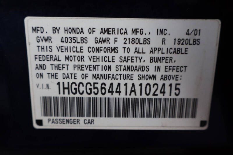 2001 Honda Accord LX