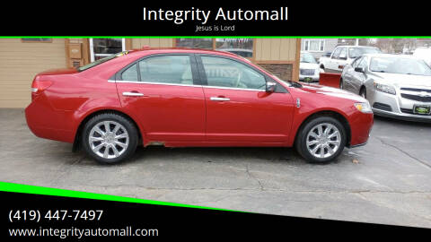 2011 Lincoln MKZ for sale at Integrity Automall in Tiffin OH