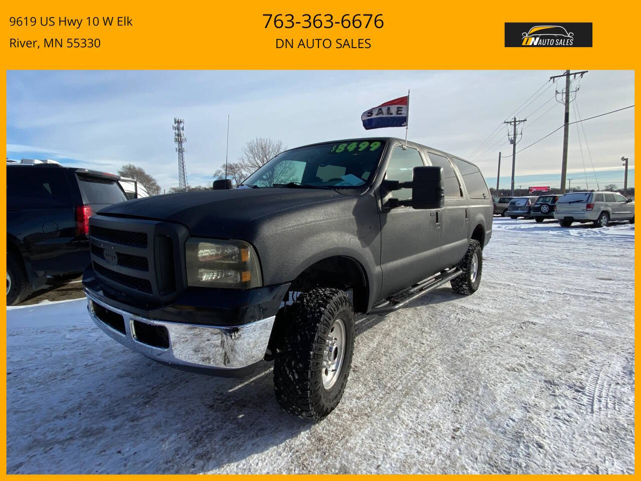 Black 2001 Ford Excursion XLT XLT 4WD 4dr SUV 1