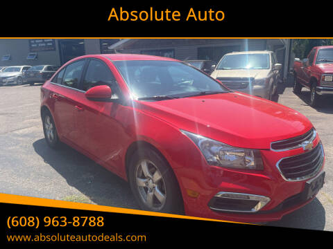2015 Chevrolet Cruze for sale at Absolute Auto in Baraboo WI