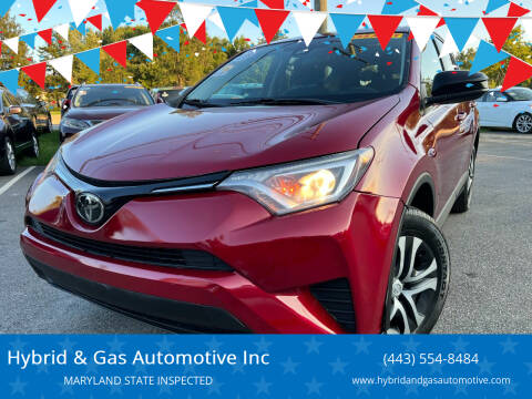 2018 Toyota RAV4 for sale at Hybrid & Gas Automotive Inc in Aberdeen MD