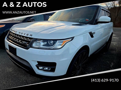 2016 Land Rover Range Rover Sport for sale at A & Z AUTOS in Westfield MA