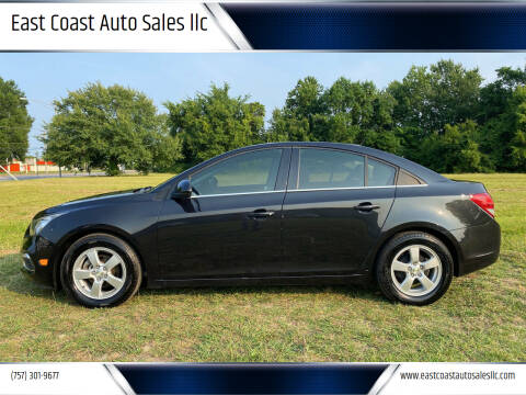 2015 Chevrolet Cruze for sale at East Coast Auto Sales llc in Virginia Beach VA