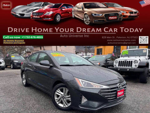 2020 Hyundai Elantra for sale at Auto Universe Inc in Paterson NJ