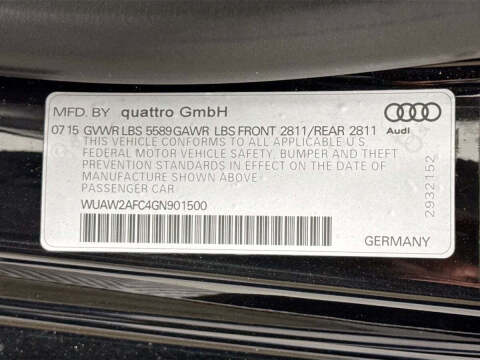 2016 Audi RS 7 4.0T quattro Prestige