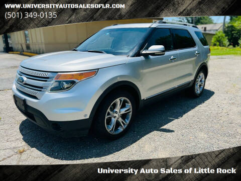 2012 Ford Explorer for sale at University Auto Sales of Little Rock in Little Rock AR