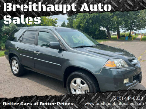 2005 Acura MDX for sale at Breithaupt Auto Sales in Hatboro PA