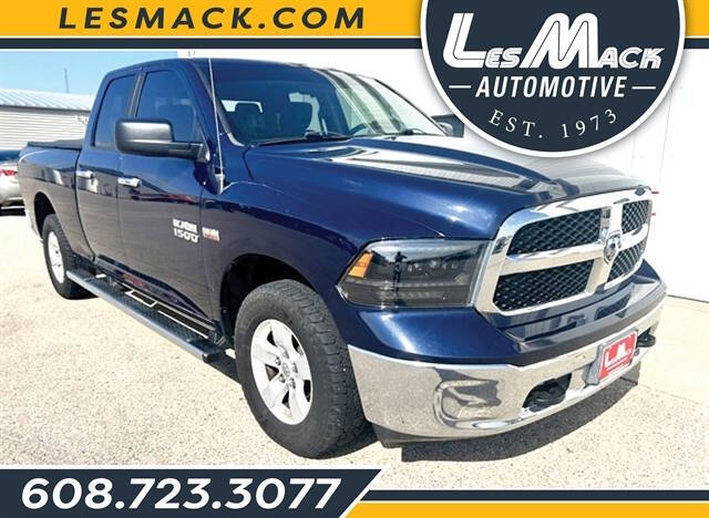 Blue 2018 Ram 1500 SLT 4x4 SLT 4dr Quad Cab 6.3 ft. SB Pickup 1