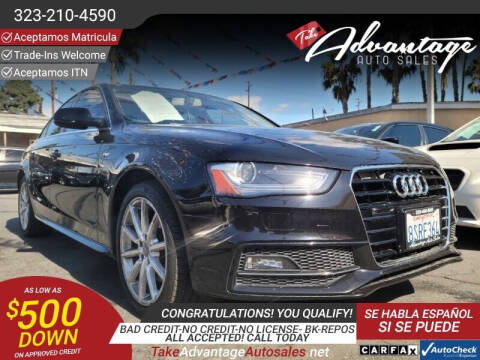 2015 Audi A4 for sale at ADVANTAGE AUTO SALES INC in Bell CA