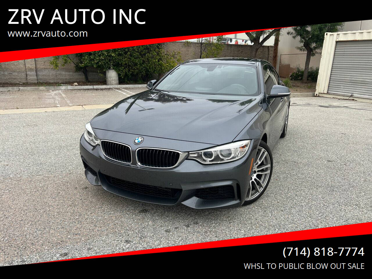 2015 BMW 4 Series for sale at ZRV AUTO INC in Brea, CA