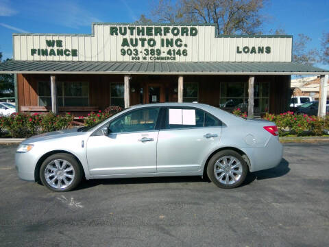 2011 Lincoln MKZ for sale at RUTHERFORD AUTO SALES in Fairfield TX