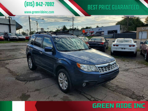 2012 Subaru Forester for sale at Green Ride Inc in Nashville TN