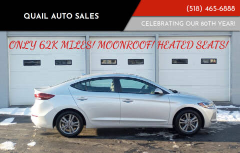 2018 Hyundai Elantra for sale at Quail Auto Sales in Albany NY