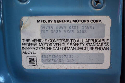 1975 Cadillac DeVille