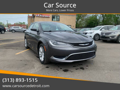 2015 Chrysler 200 for sale at Car Source in Detroit MI