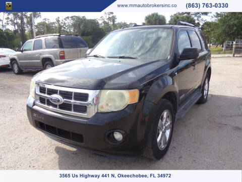 2008 Ford Escape for sale at M & M AUTO BROKERS INC in Okeechobee FL