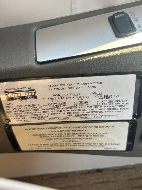 2009 Itasca Latitude 39W