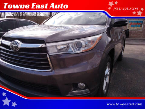 2014 Toyota Highlander for sale at Towne East Auto in Middletown OH