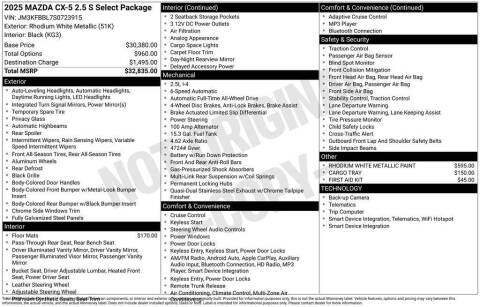 2025 Mazda CX-5 2.5 S Select