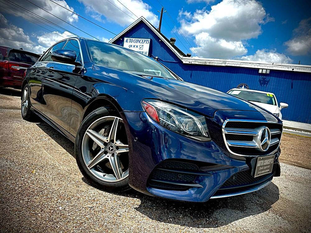 Blue 2017 Mercedes-Benz E-Class E 300 4MATIC AWD E 300 4MATIC 4dr Sedan 1