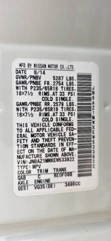 2014 Nissan Murano S