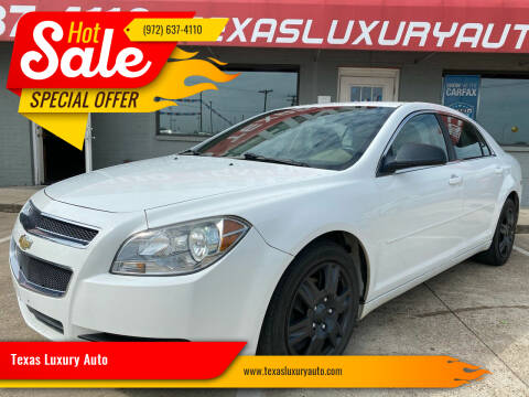 2012 Chevrolet Malibu for sale at Texas Luxury Auto in Cedar Hill TX