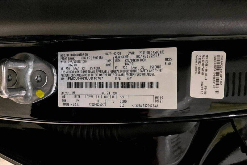 2020 Ford Escape SEL