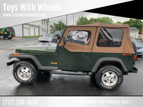1995 Jeep Wrangler for sale at Toys With Wheels in Carlisle PA