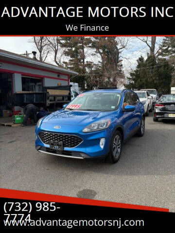 2020 Ford Escape for sale at ADVANTAGE MOTORS INC in Edison NJ
