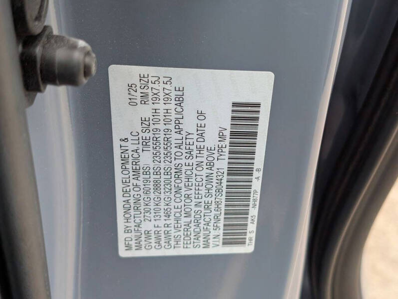 2025 Honda Odyssey Touring