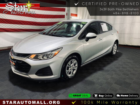 2019 Chevrolet Cruze for sale at STAR AUTO MALL 512 in Bethlehem PA