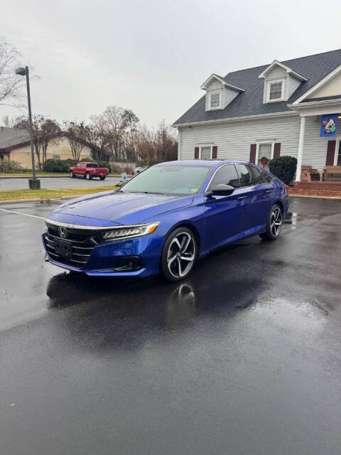 2021 Honda Accord for sale at Bliss Auto Sales LLC in Kannapolis, NC