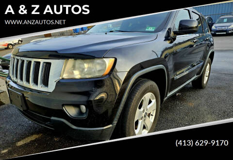 2012 Jeep Grand Cherokee for sale at A & Z AUTOS in Westfield MA