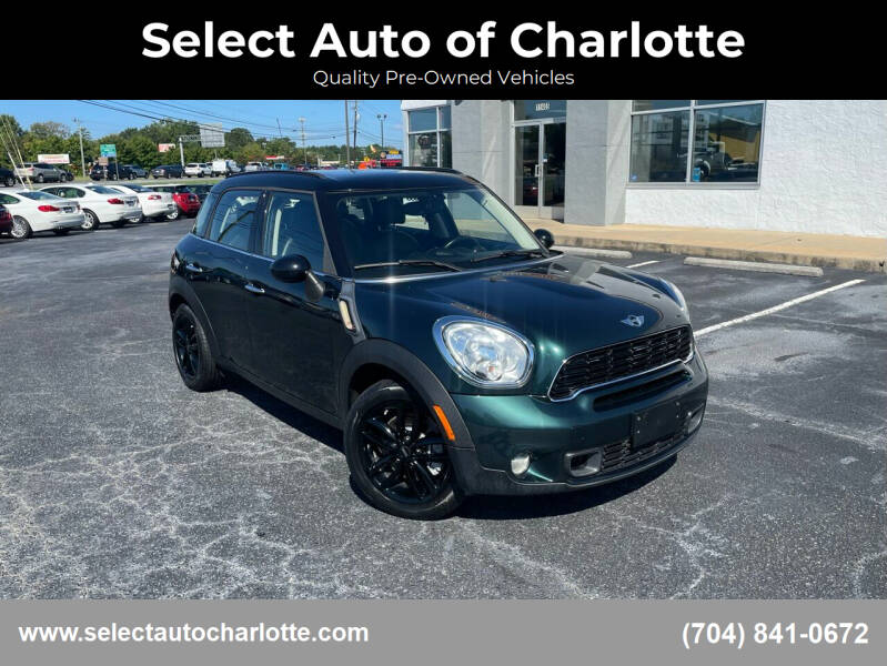 2013 MINI Countryman for sale at Select Auto of Charlotte in Matthews NC