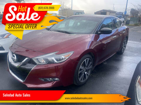 2017 Nissan Maxima for sale at Soledad Auto Sales in Soledad CA