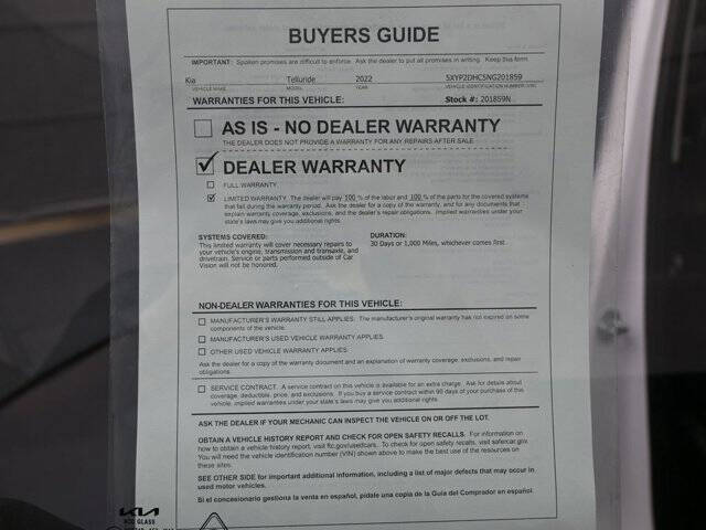 2022 Kia Telluride LX