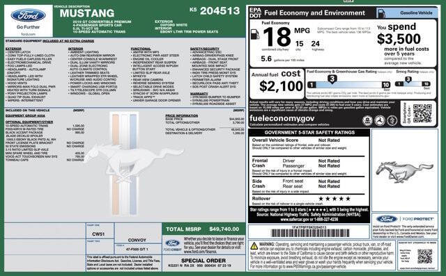 2019 Ford Mustang GT Premium