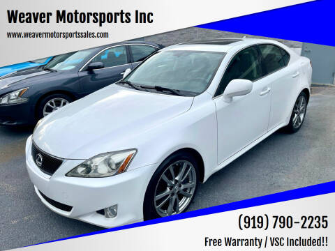 2008 Lexus IS 350 for sale at Weaver Motorsports Inc in Cary NC