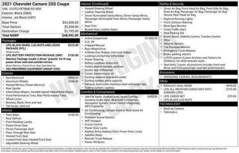 2021 Chevrolet Camaro SS