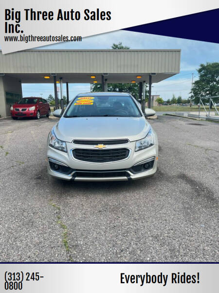 2015 Chevrolet Cruze for sale at Big Three Auto Sales Inc. in Detroit MI