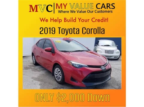 2019 Toyota Corolla for sale at My Value Cars in Venice FL