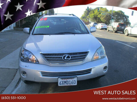 2008 Lexus RX 400h for sale at West Auto Sales in Belmont CA