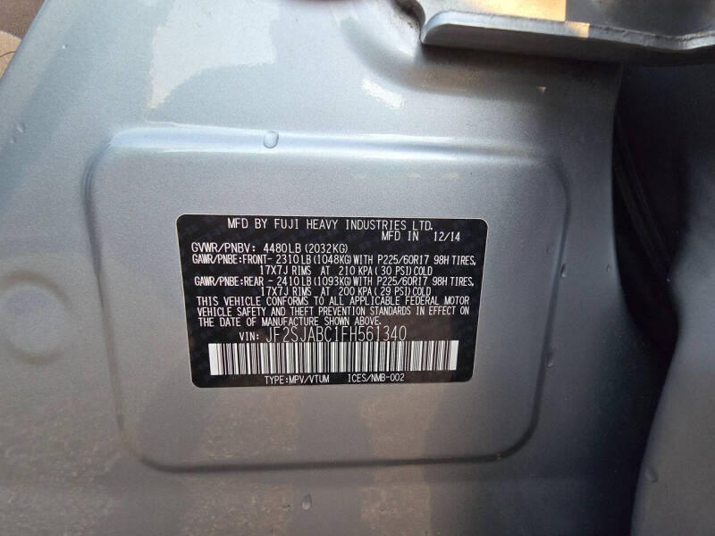 2015 Subaru Forester 2.5i