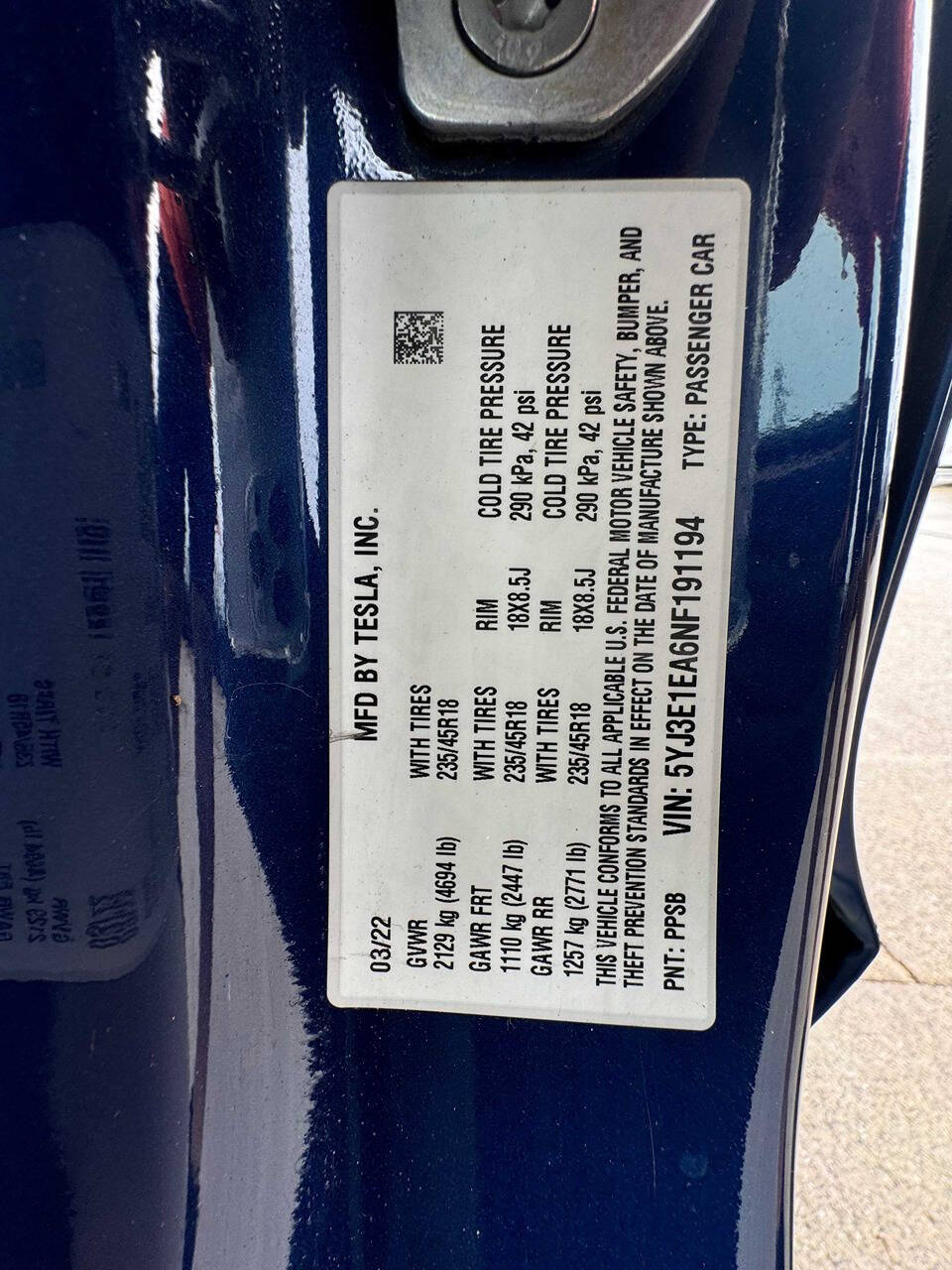 2022 Tesla Model 3 for sale at Extreme Car Center in Detroit, MI