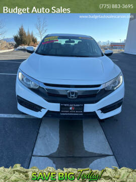2016 Honda Civic for sale at Budget Auto Sales in Carson City NV