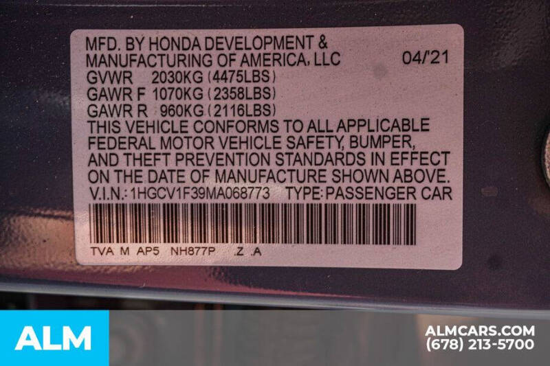 2021 Honda Accord Sport