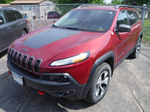 2017 Jeep Cherokee for sale at J & K Auto in Saint Bonifacius MN