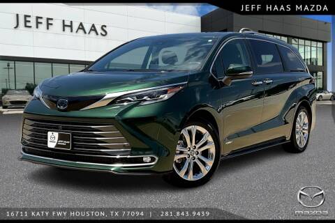 2021 Toyota Sienna for sale at JEFF HAAS MAZDA in Houston TX