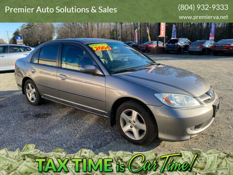 2004 Honda Civic for sale at Premier Auto Solutions & Sales in Quinton VA