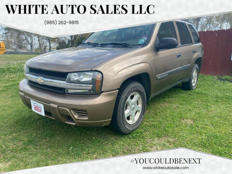 2003 Chevrolet TrailBlazer for sale at WHITE AUTO SALES LLC in Houma LA